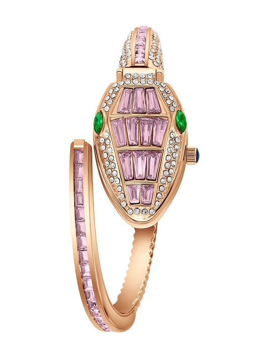 Serpent Glam Pink Watch Bracelet