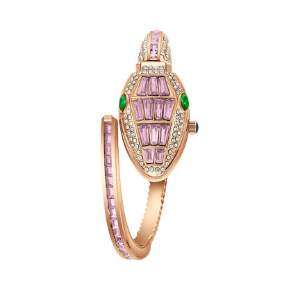 Serpent Glam Pink Watch Bracelet